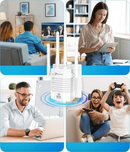 Access Point Reagle WZMACNIACZ SYGNAŁU SIECI WIFI 5 GHz 802.11ac REAPETER AC1200 EXTENDER 2xLAN 9