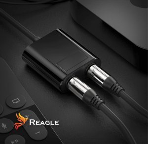 Reagle REAGLE AUDIO SPLITTER 1x2 SPDIF TOSLINK ROZDZIELACZ OPTYCZNY PRZEJŚCIÓWKA 4