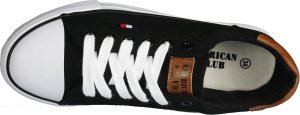 American Club Tenisówki męskie American Club czarne MLH-77BL 45 5