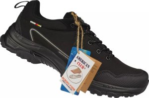 Buty trekkingowe męskie American Club Męskie buty trekkingowe American Club WT215/24 czarne nadwymiarowe 48 1