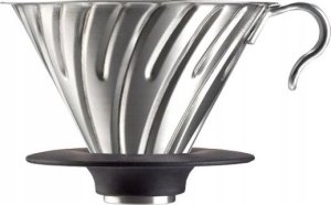 Hario Hario metalowy Drip V60-02 stalowy z silikonową podstawką 1