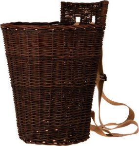 WickerPL Plecak wiklinowy do zbioru owoców, wiklina niekorowana 44x39 H50/60 cm 3