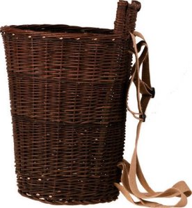 WickerPL Plecak wiklinowy do zbioru owoców, wiklina niekorowana 44x39 H50/60 cm 4