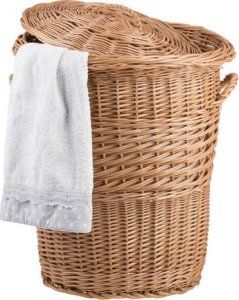 Kosz na pranie WickerPL WIKLINOWY KOSZ NA BIELIZNĘ KOSZ DO ŁAZIENKI Z POKRYWĄ KUFER 55x48  H65 cm 3