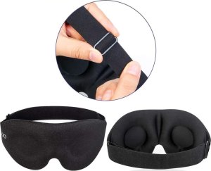 Medi Sleep Poduszka podróżna turystyczna, opaska 3d na oczy 12