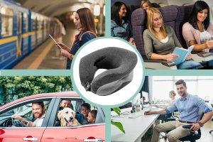 Medi Sleep Poduszka podróżna turystyczna, opaska 3d na oczy 13