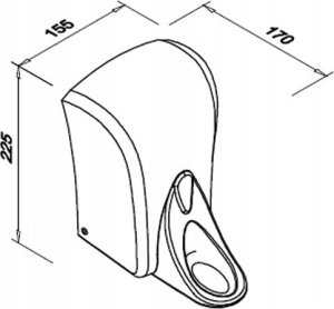Dozownik do mydła FANECO Dozownik łokciowy mydła w płynie 1l POP z atestem 3