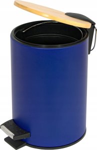 Kosz na śmieci Sepio Kosz na śmieci 3l mały bambusowa pokrywa z wolnym opadaniem wytrzymały 3