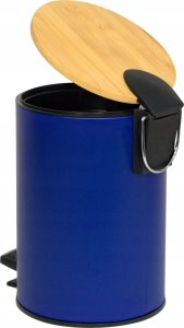Kosz na śmieci Sepio Kosz na śmieci 3l mały bambusowa pokrywa z wolnym opadaniem wytrzymały 4
