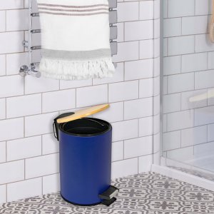 Kosz na śmieci Sepio Kosz na śmieci 3l mały bambusowa pokrywa z wolnym opadaniem wytrzymały 8