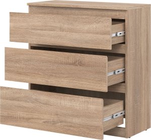 BogFran Komoda mała z szufladami dąb Sonoma REMI RM02 3