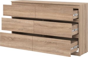 BogFran Komoda duża z szufladami dąb Sonoma REMI RM03 3