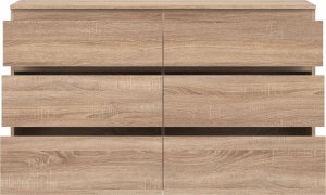 BogFran Komoda duża z szufladami dąb Sonoma REMI RM03 5