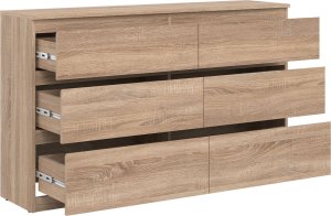 BogFran Komoda duża z szufladami dąb Sonoma REMI RM03 7