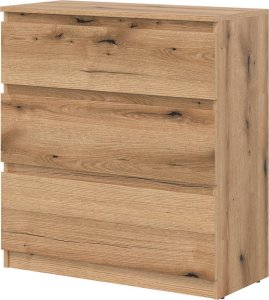BogFran Komoda mała z szufladami niska dąb Evoke REMI RM02 2