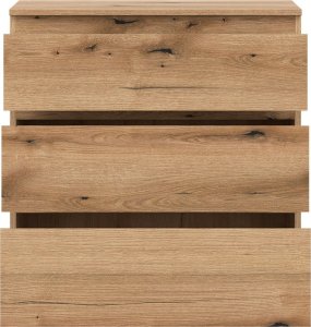 BogFran Komoda mała z szufladami niska dąb Evoke REMI RM02 5
