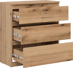BogFran Komoda mała z szufladami niska dąb Evoke REMI RM02 7