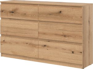 BogFran Komoda duża z szufladami niska dąb Evoke REMI RM03 2