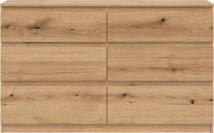 BogFran Komoda duża z szufladami niska dąb Evoke REMI RM03 4