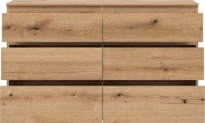 BogFran Komoda duża z szufladami niska dąb Evoke REMI RM03 5