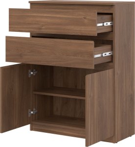 BogFran Komoda wysoka z szufladami dąb Castello REMI RM05 3