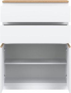 BogFran Komoda wysoka z szufladami dąb Biała REMI RM05 5