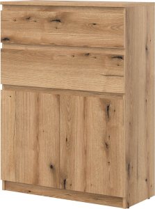 BogFran Komoda wysoka z szufladami dąb Evoke REMI RM05 2