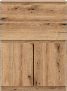 BogFran Komoda wysoka z szufladami dąb Evoke REMI RM05 4