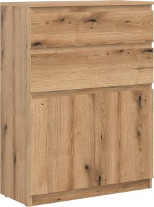 BogFran Komoda wysoka z szufladami dąb Evoke REMI RM05 6