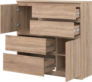 BogFran Komoda duża z szufladami dąb Sonoma REMI RM06 3