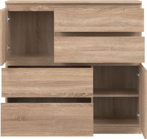 BogFran Komoda duża z szufladami dąb Sonoma REMI RM06 5