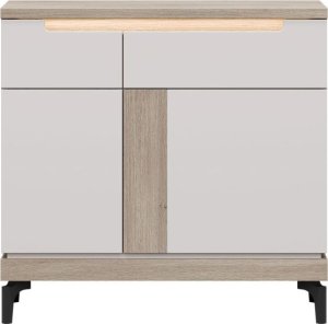 BogFran Komoda mała z szufladą Szafka do salonu i sypialni Dąb Cremona ASTON AN02 2