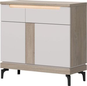 BogFran Komoda mała z szufladą Szafka do salonu i sypialni Dąb Cremona ASTON AN02 4