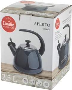Florina Czajnik emaliowany Florina Aperto szary 2,2 l 6