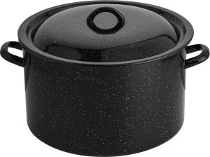 Emalia Pleszew Garnek emaliowany Emalia Polska Pleszew do słoików z pokrywką 32 cm 16 l 2