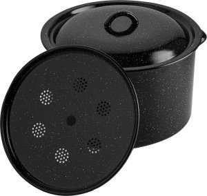 Emalia Pleszew Garnek emaliowany Emalia Polska Pleszew do słoików z pokrywką 32 cm 16 l 3