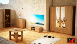 Bestseller Szafa Dwudrzwiowa Sz03 Dąb Sonoma 193x127x55 cm 5