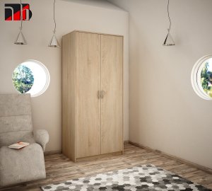 Bestseller Szafa Dwudrzwiowa Sz05 Dąb Sonoma 193x85x55 cm 3