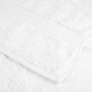 vidaXL Ręczniki kąpielowe premium, 2 szt., białe, 100x200 cm, bawełna 6