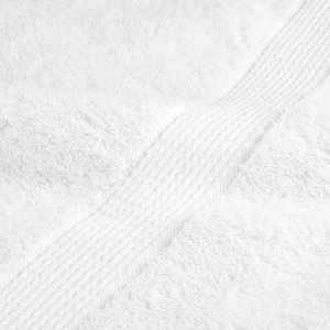 vidaXL Ręczniki kąpielowe premium, 2 szt., białe, 100x200 cm, bawełna 7