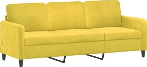 vidaXL vidaXL 2-cz. komplet wypoczynkowy, żółty, aksamitny 4