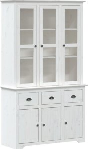 vidaXL vidaXL Kredens BODO, biały, 115,5x43x200,5 cm, lite drewno sosnowe 2