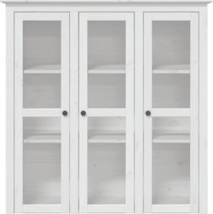 vidaXL vidaXL Kredens BODO, biały, 115,5x43x200,5 cm, lite drewno sosnowe 4