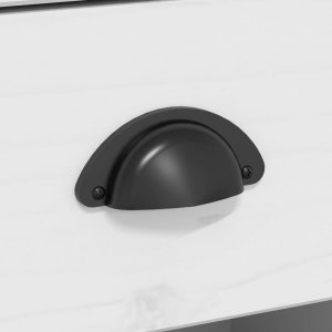 vidaXL vidaXL Kredens BODO, biały, 115,5x43x200,5 cm, lite drewno sosnowe 9