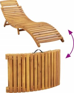 vidaXL vidaXL Leżaki z poduszkami, 2 szt., czerwone, lite drewno akacjowe 8