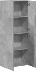 vidaXL vidaXL Szafka na dokumenty, szarość betonu, 60x32x153 cm 7