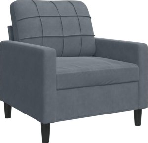 vidaXL vidaXL 3-cz. zestaw wypoczynkowy z poduszkami, ciemnoszary, aksamit 6