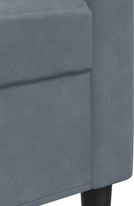 vidaXL vidaXL 3-cz. zestaw wypoczynkowy z poduszkami, ciemnoszary, aksamit 8