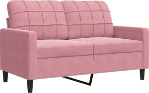 vidaXL vidaXL 3-cz. zestaw wypoczynkowy z poduszkami, różowy, aksamit 5