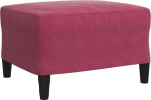 vidaXL vidaXL 4-cz. zestaw wypoczynkowy z poduszkami, winna czerwień, aksamit 7